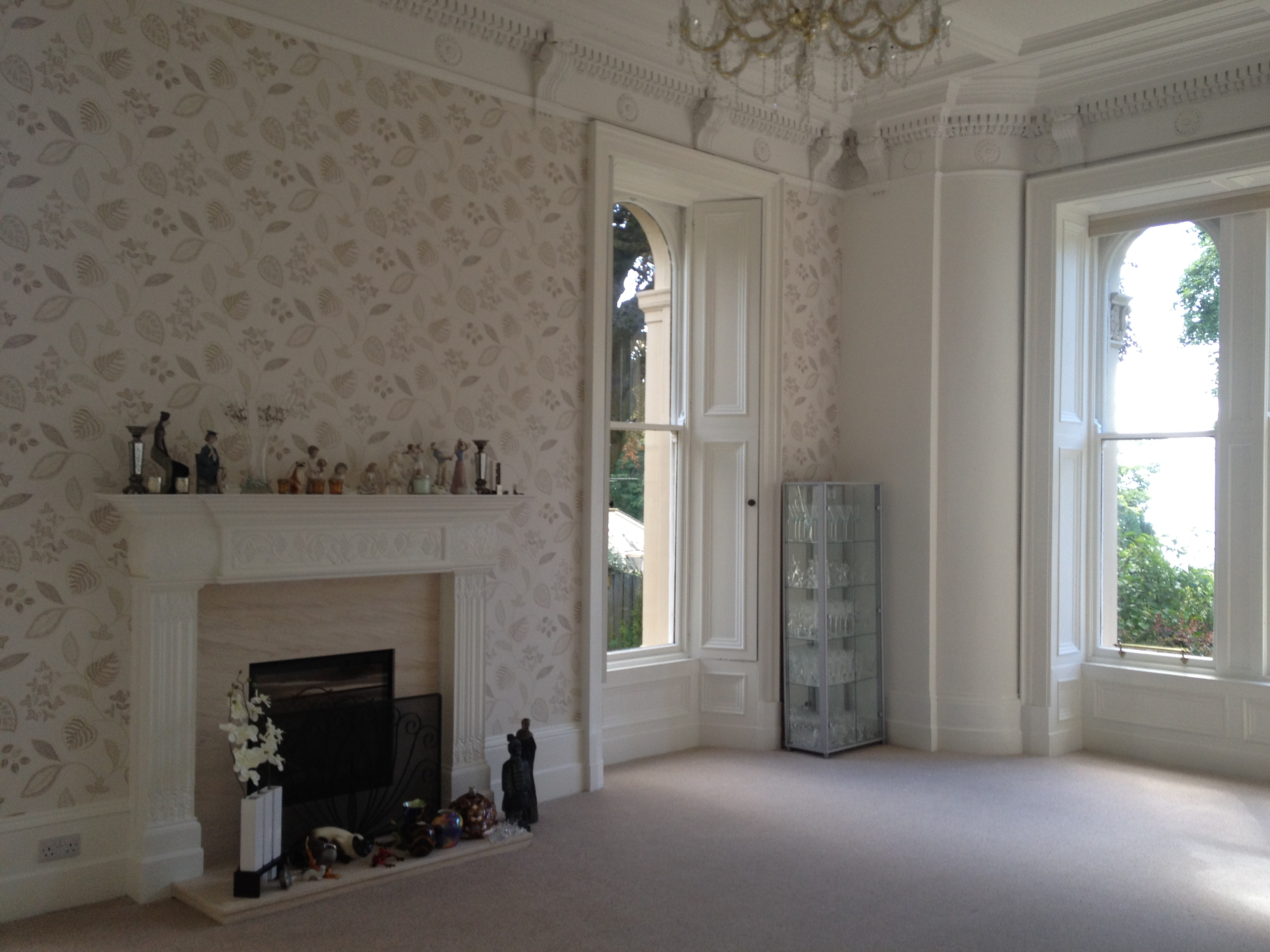 Alterations & refurbishment of ‘B’ listed building (living room). Dunalistair Gardens, Broughty Ferry